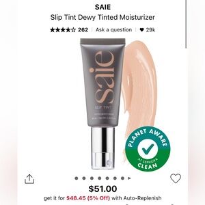 ✨SAIE Slip Tint Dewy Tinted Moisturizer✨